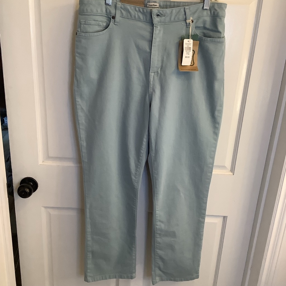 Women's L.L.Bean Pants Size 16 Lt Blue
